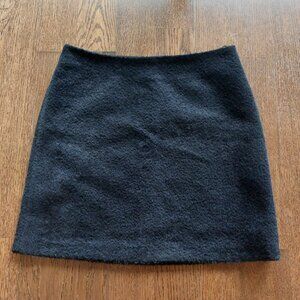 Maje navy alpaca wool skirt